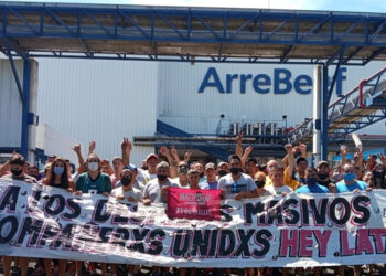 Denuncia y represión en frigorífico