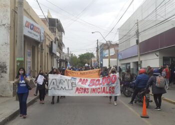 Docentes en La Rioja pelean por una paritaria digna
