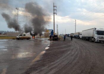 Bloqueo en los puertos de Rosario