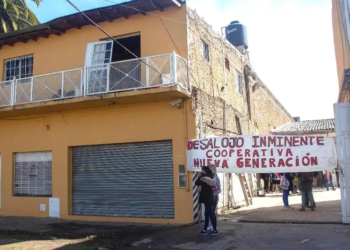 Brutal desalojo en Buenos Aires