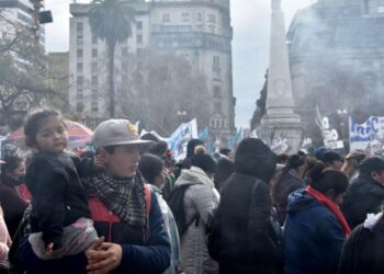 Organizaciones sociales se manifestaron en Buenos Aires