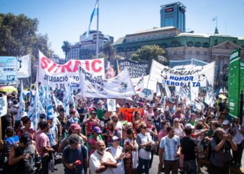 Marcha contra la política del FMI