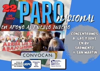 Paro y movilización en Villa María por la represión en Jujuy