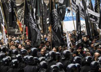 Represión a la protesta del SUTNA