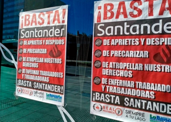 Despidos y ajuste en el Banco Santander