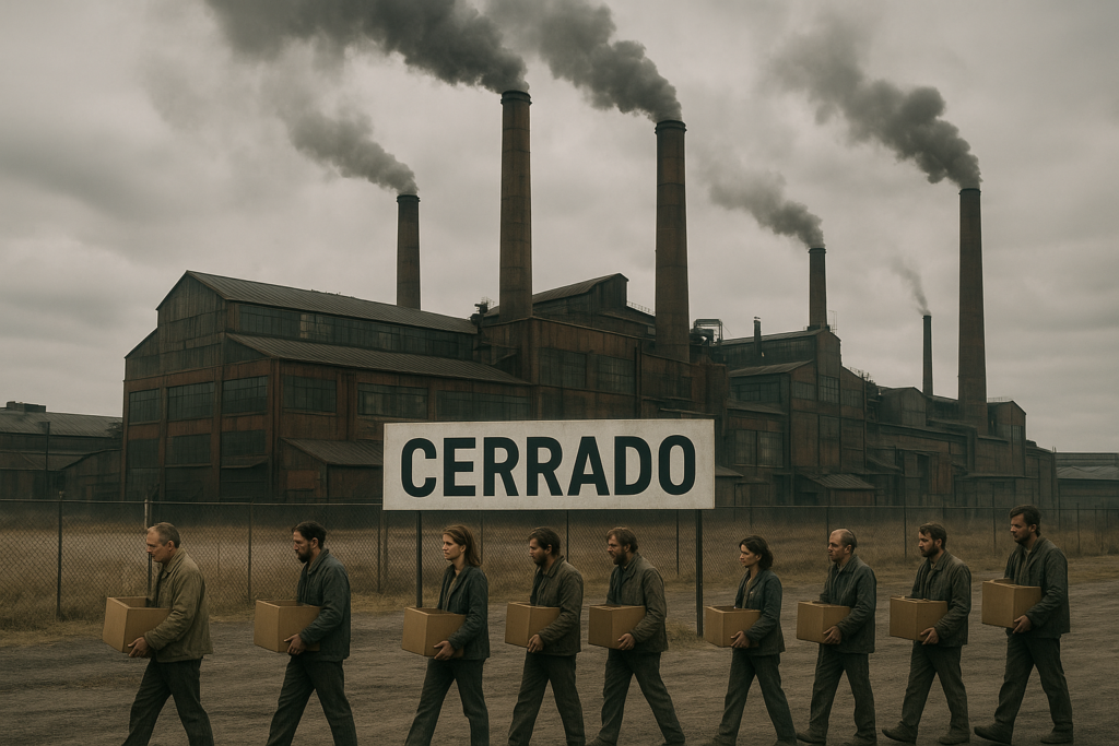 Industria en crisis, trabajadores en la calle